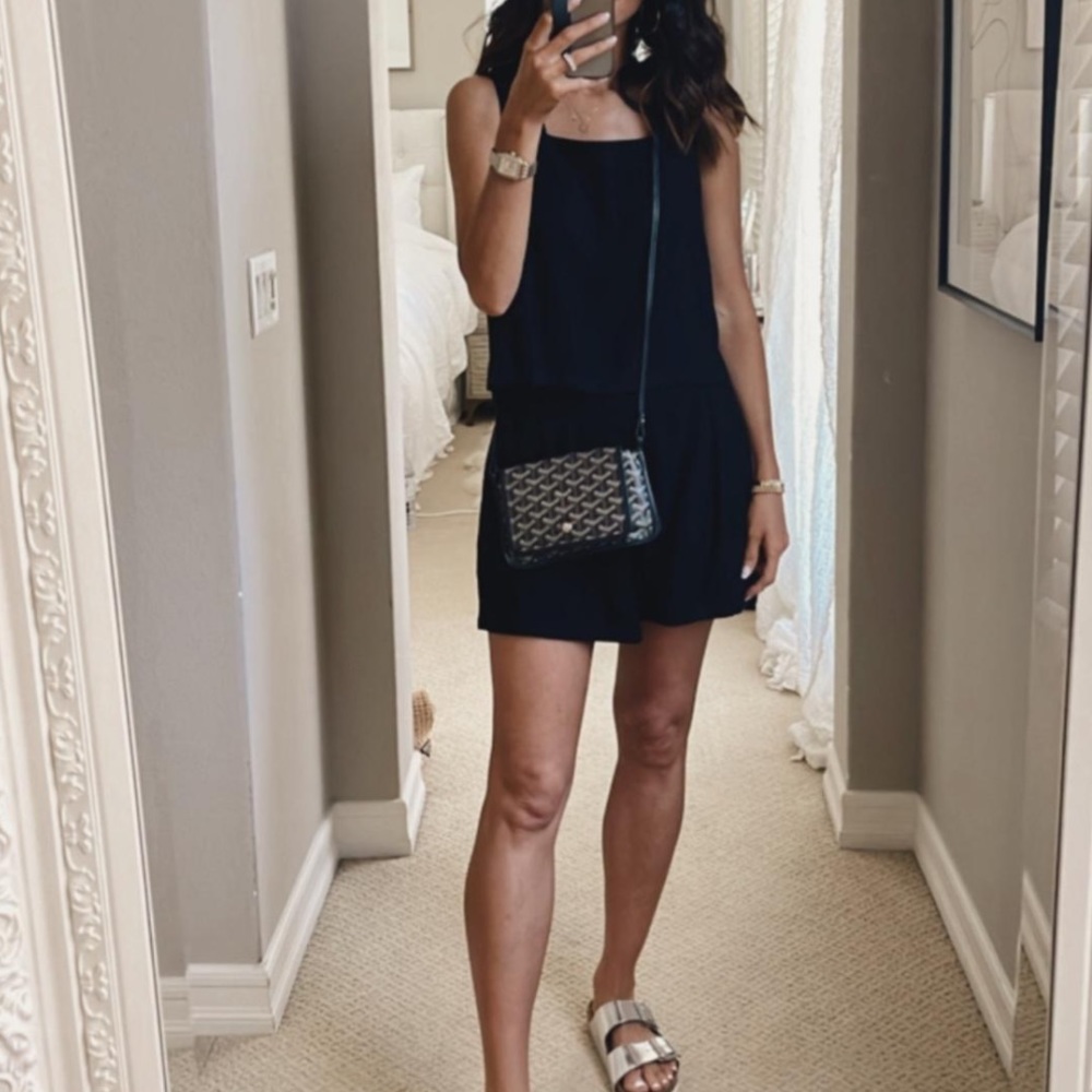 Linen Blend Tank and Shorts Set S